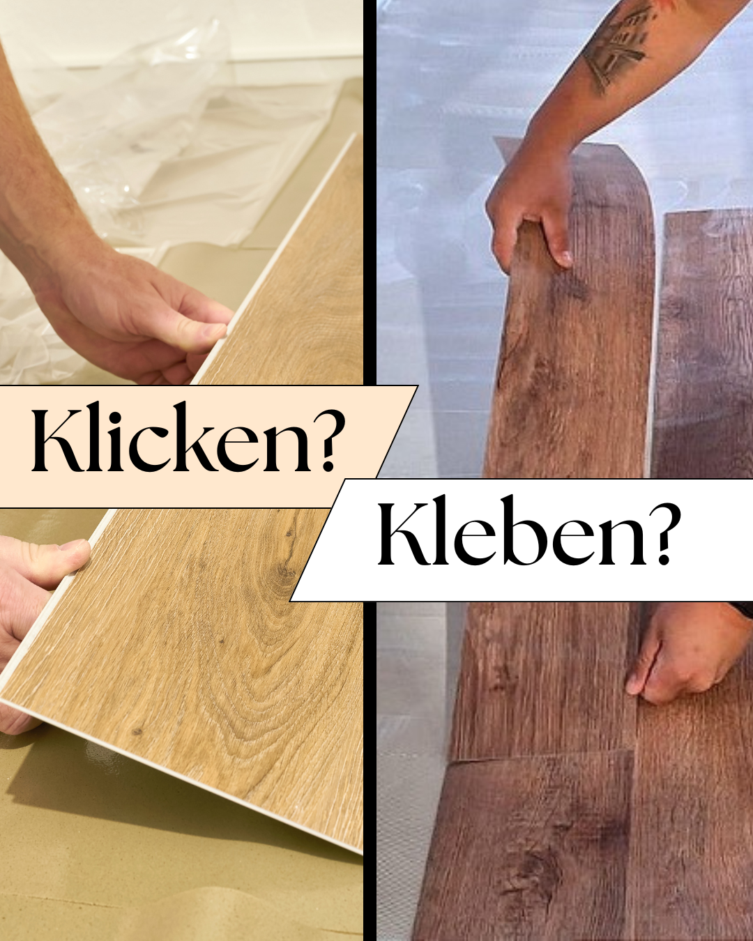 Klick- oder Klebedesignbelag – welcher Boden passt besser zu Ihrem Zuhause?